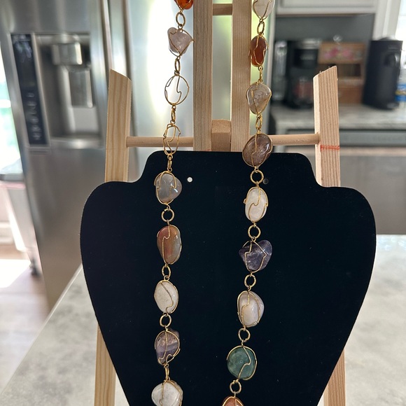 Multi stone necklace - Picture 1 of 1